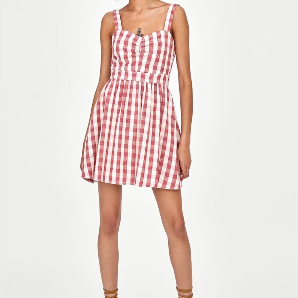 Zara checkered dress